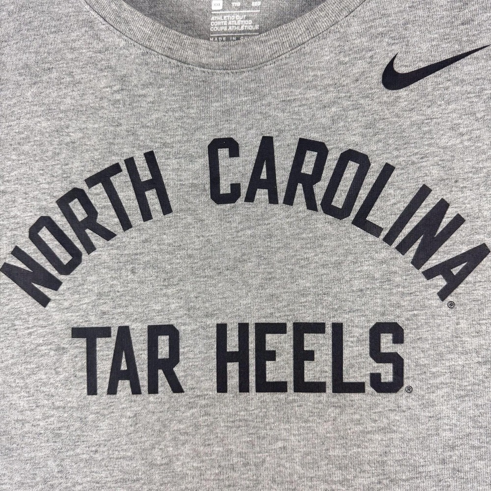 North Carolina‎ Tar Heels Shirt Mens XXL Gray Black NCAA College Basketball Nike - Picture 3 of 14